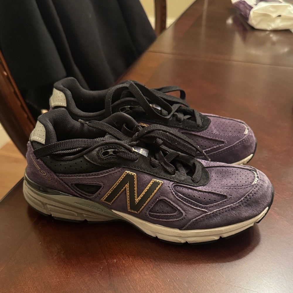 New Balance Violet and Black Athletic Shoes 990